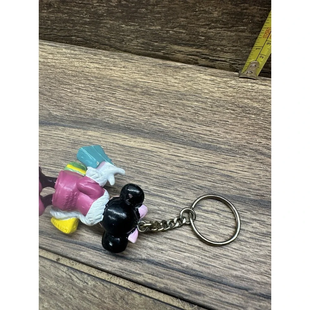 Disney Japan Cute Minnie Mouse Gift‎ Box Vintage Figure Keychain Toy Kid